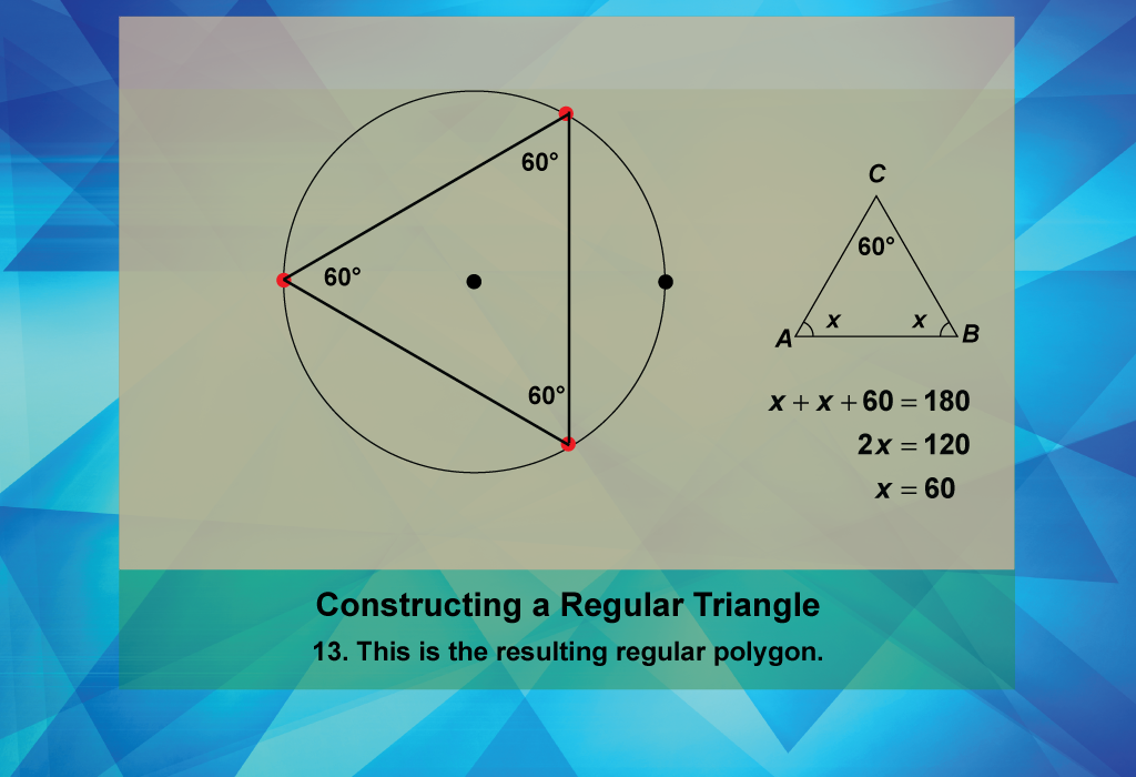 Step 13. This is the resulting regular polygon.