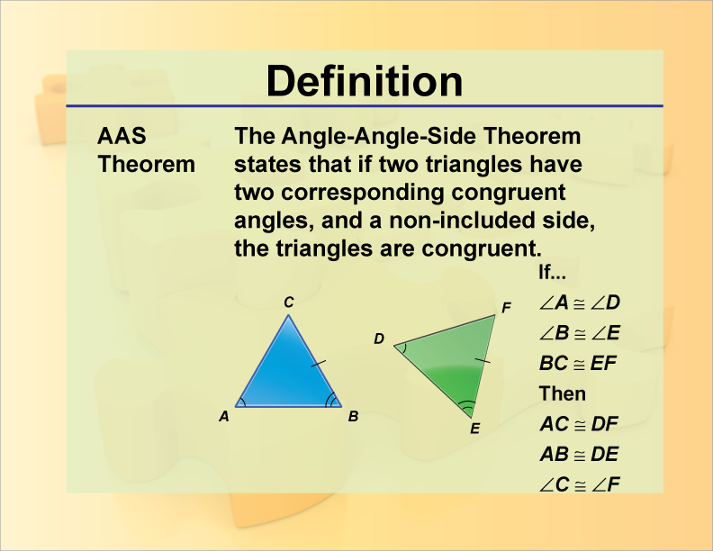 Definition Theorems And Postulates AAS Theorem Media4Math