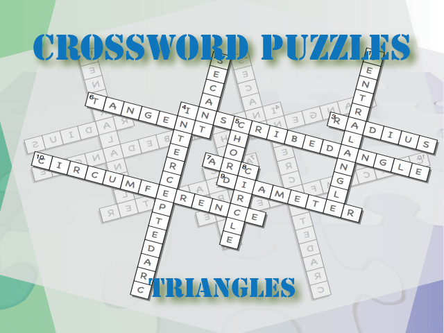 Interactive Crossword Puzzle Triangles Media4Math