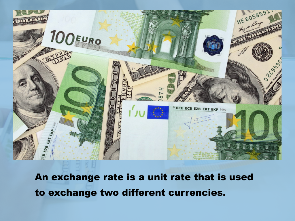 Math Clip Art--Applications of Proportions--Exchange Rates 4