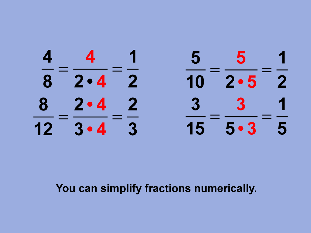 how-to-simplify-fractions-to-the-lowest-terms-math-video-youtube