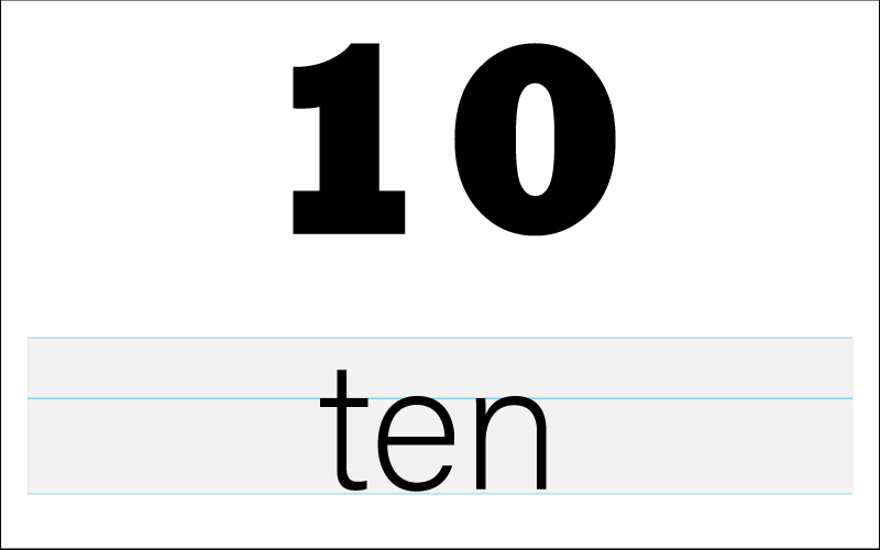 the number ten