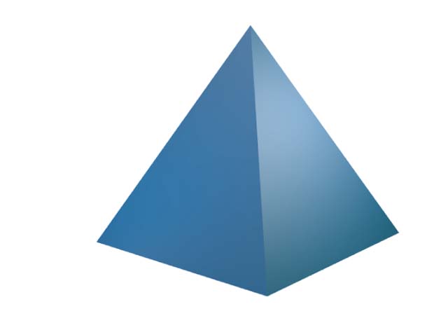3d pyramid shapes clipart images