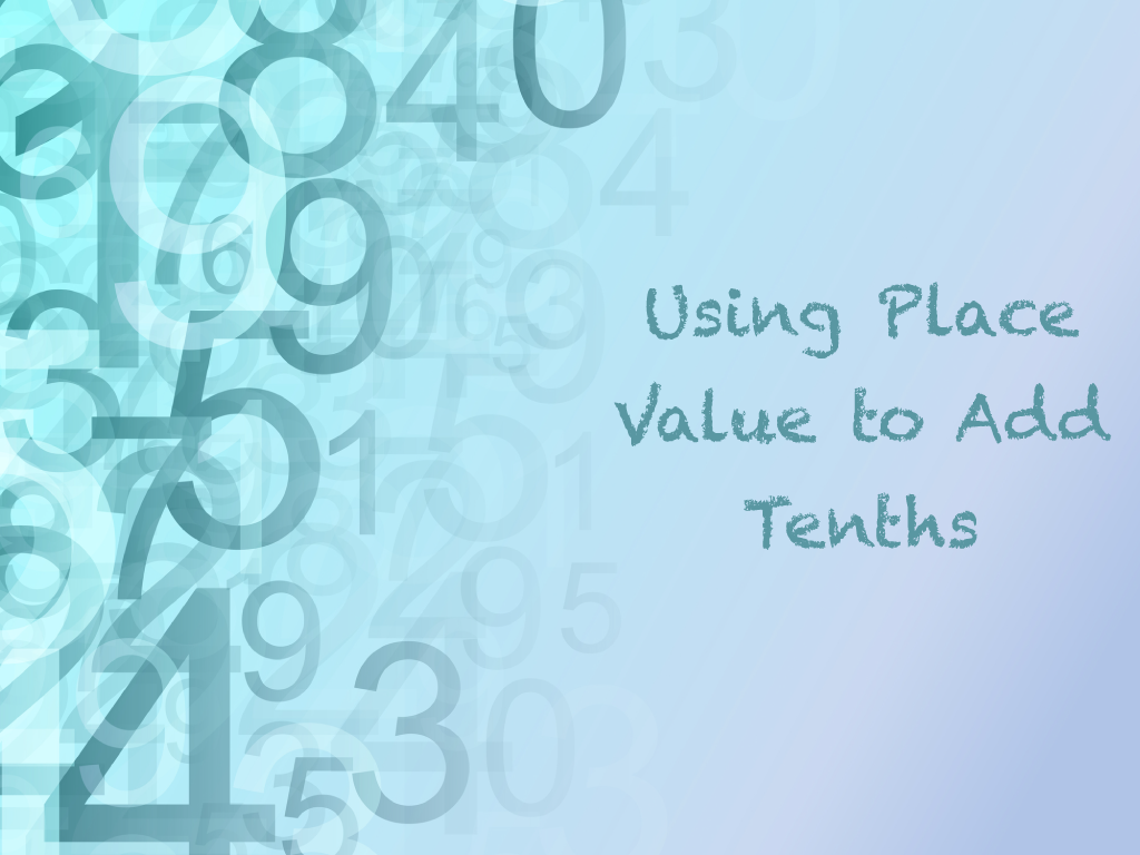 Adding Decimals to the Tenths Place, Image 01