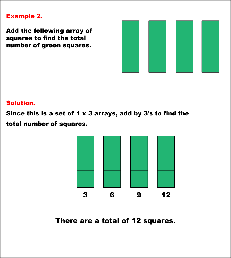 Math Example: Adding Arrays: Example 02 | Media4Math