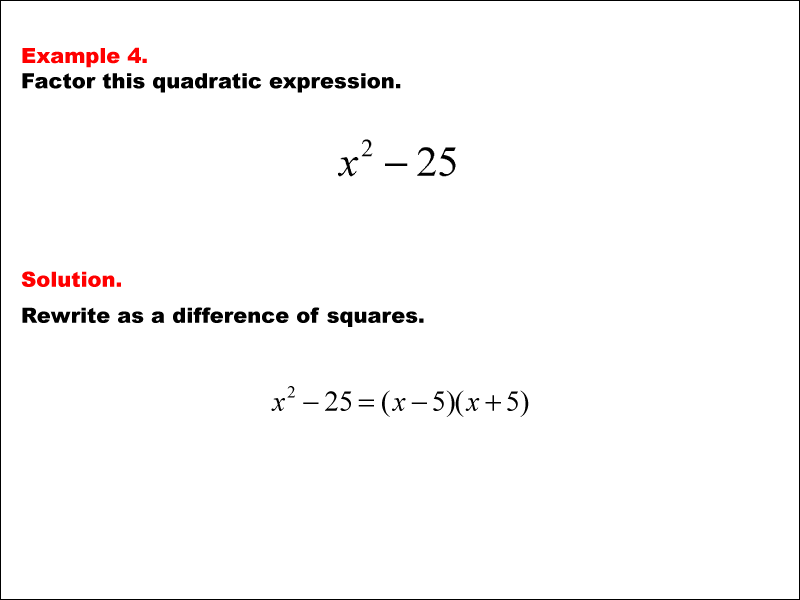 difference math example