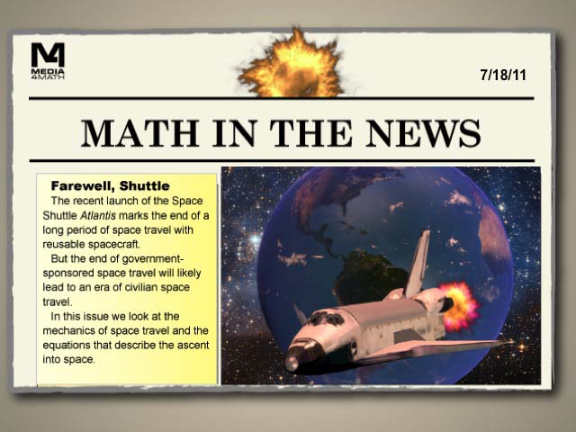 Math in the News: Issue 18--Farewell, Shuttle