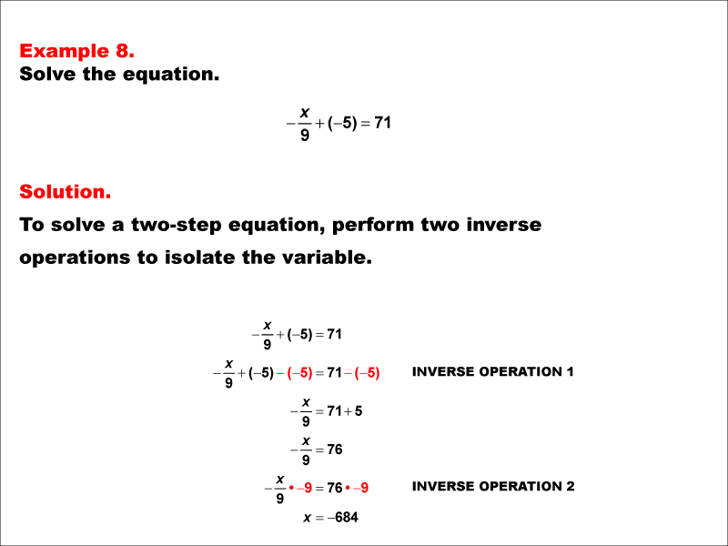 Two Step Equations Addition And Subtraction Worksheets