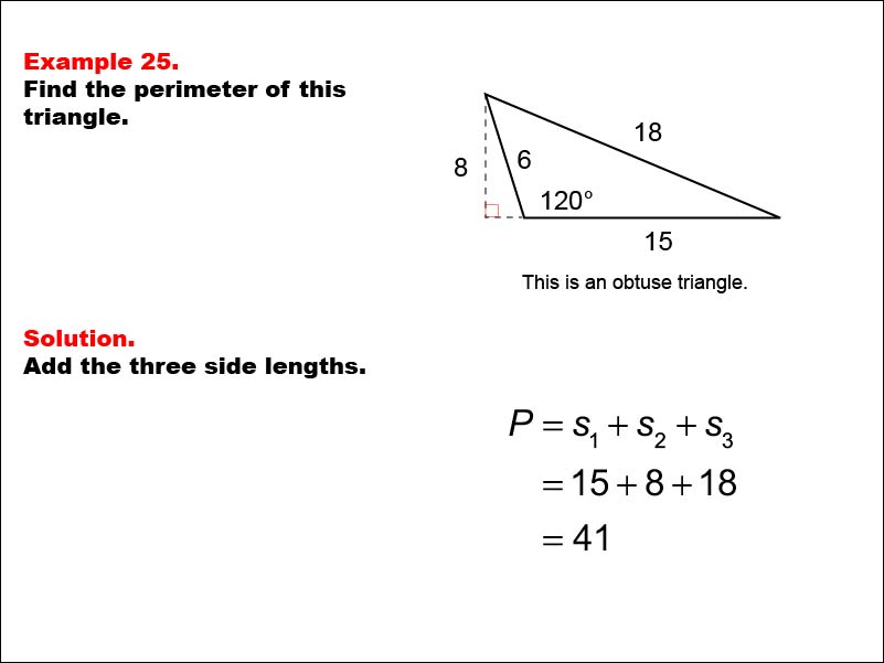 Perimeter of a Triangle - Math Steps, Examples & Questions