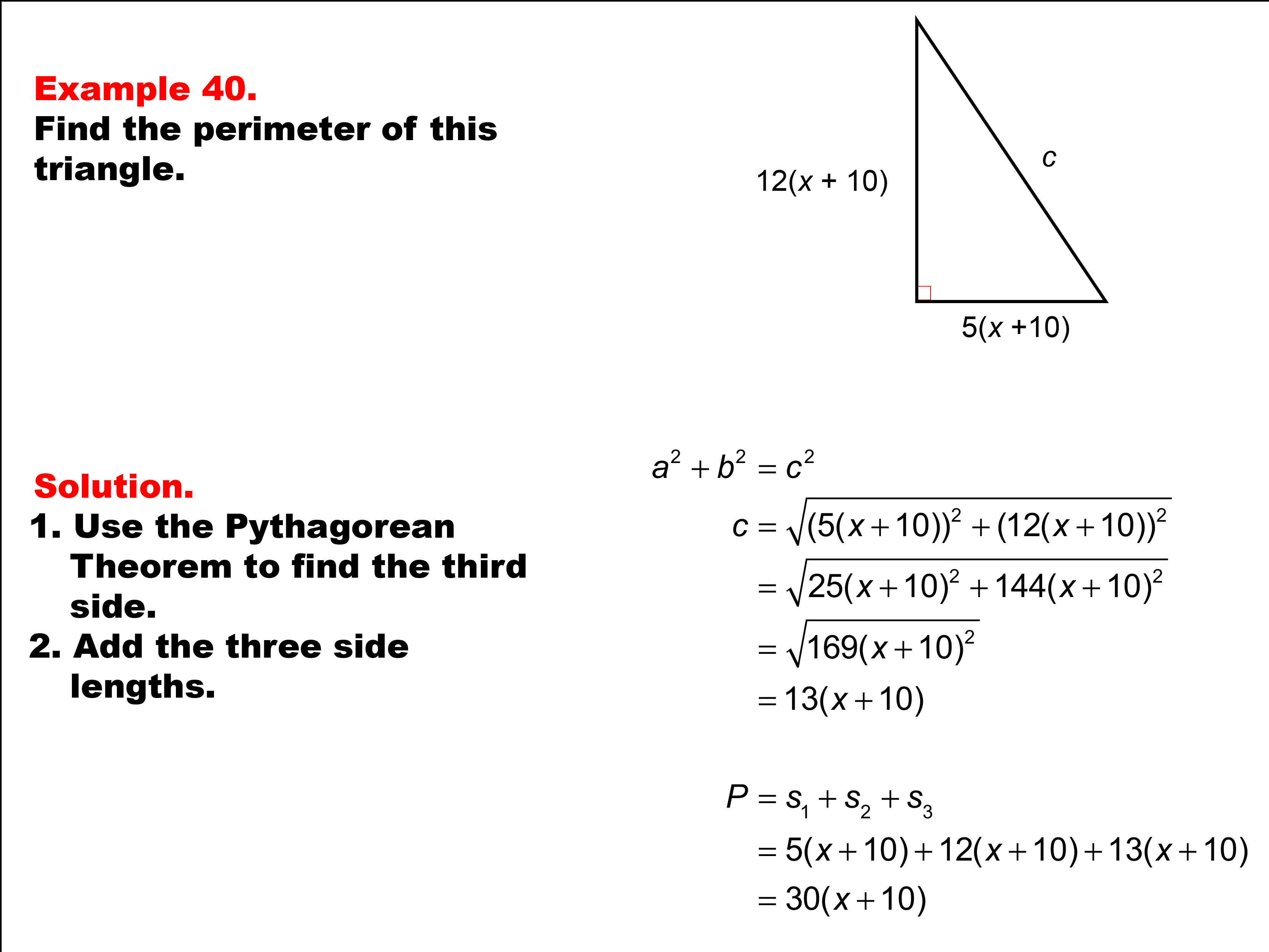 Math Example Area And Perimeter Triangles Example 40 Media4Math