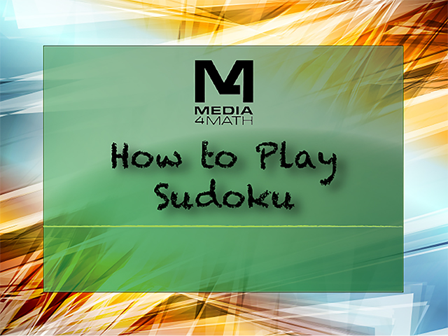 video-how-to-play-sudoku-media4math