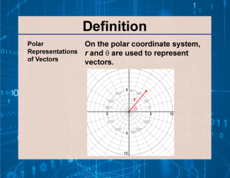 Definition--Vector Concepts--Polar Representations of Vectors