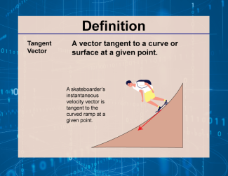 Definition--Vector Concepts--Tangent Vector
