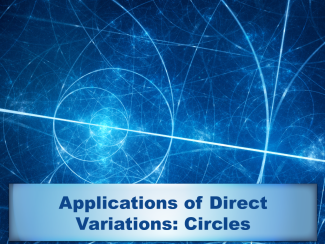 Math Clip Art--Applications of Direct Variations--Circles 1