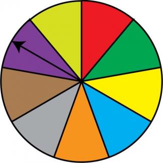 Math Clip Art: Spinner, 9 Sections--Result 8