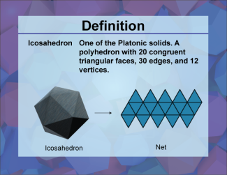 Video Definition 23--3D Geometry--Icosahedron