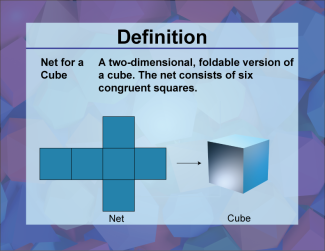 Video Definition 26--3D Geometry--Net for a Cube--Spanish Audio