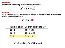 Math Examples