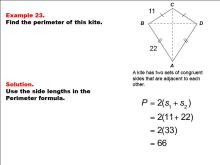 Math Example--Area and Perimeter--Quadrilaterals: Example 23