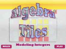 Math Simulation, Algebra, Algebra Tiles 1