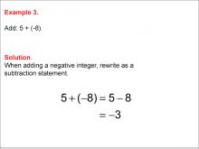Math Example--Arithmetic--Adding Two Integers: Example 3