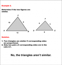 Math Example--Geometric Shapes--Analyzing Similar Shapes--Example 2