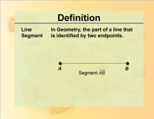 Definition--Geometry Basics--Line Segment