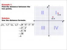 Math Example--Coordinate Geometry--Distance Formula: Example 1