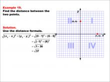 Math Example--Coordinate Geometry--Distance Formula: Example 19