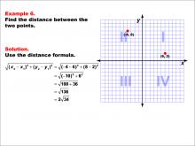 Math Example--Coordinate Geometry--Distance Formula: Example 6