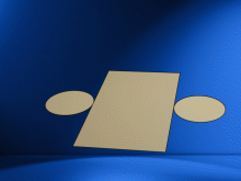Animated Math Clip Art--3D Geometry--Net for Cylinder