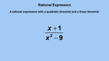 Animated Math Clip Art--Rational Expressions 6