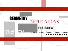 VIDEO: Geometry Applications: Triangles, Segment 3: Right Triangles