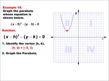 Math Example--Quadratics--Conic Sections: Example 19