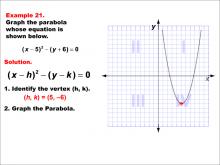 Math Example--Quadratics--Conic Sections: Example 21