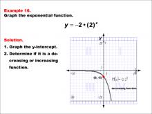 Math Example--Exponential Concepts--Graphs of Exponential Functions: Example 16