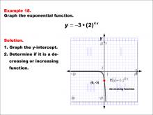 Math Example--Exponential Concepts--Graphs of Exponential Functions: Example 18