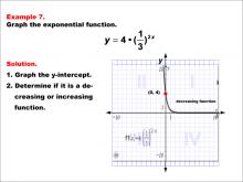 Math Example--Exponential Concepts--Graphs of Exponential Functions: Example 7