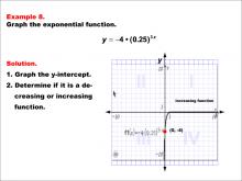 Math Example--Exponential Concepts--Graphs of Exponential Functions: Example 8