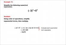 Math Example--Exponential Concepts--Integer and Rational Exponents--Example 10