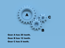 Math Clip Art--Applications of Gear Ratios 2