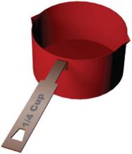 Math Clip Art--Measurement--Quarter Cup