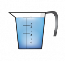 Math Clip Art--Measurement--Measuring Cups, Image 16