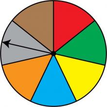 Math Clip Art: Spinner, 7 Sections--Result 6