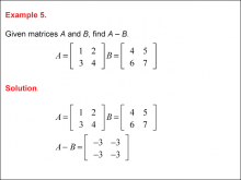Math Example--Systems of Equations--Matrices--Example 5