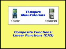 VIDEO: TI-Nspire Mini-Tutorial: Exploring Composite Functions