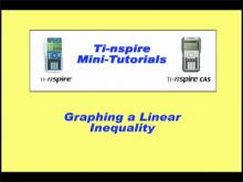 VIDEO: TI-Nspire Mini-Tutorial: Graphing a Linear Inequality