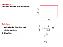 Math Example--Area and Perimeter--Rectangle Area with Fractions--Example 5