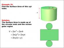 Math Example--Area and Perimeter--Surface Area: Example 10