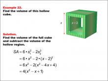 Math Example--Area and Perimeter--Surface Area: Example 22
